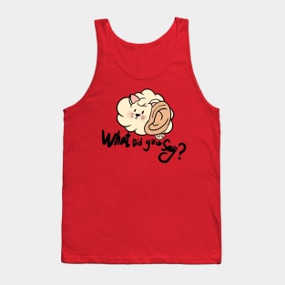 cat say what did you say? Tank Top